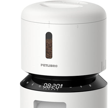 PETLIBRO Automatic Cat Feeder with Camera, 1080P HD & Night Vision, 5GHz/2.4GHz WiFi & Cam Smart Pet Feeder with App Control, 2-Way Audio, Motion Alerts for Cats & Dogs, Stainless Steel Single Tray